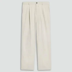 Relaxed Pleat Pant in Moonsoft Cotton