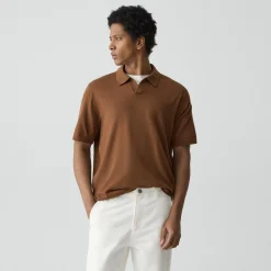 Relaxed Polo Shirt in Regal Wool