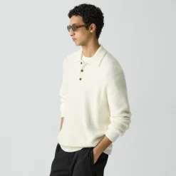Relaxed Polo Sweater in Astor Wool