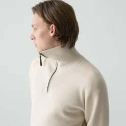 Relaxed Quarter-Zip Sweatshirt in Wool Bilen