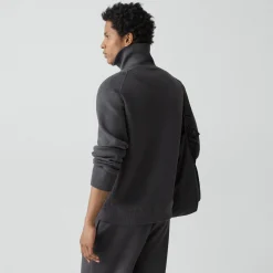 Relaxed Quarter-Zip Sweatshirt in Wool Bilen
