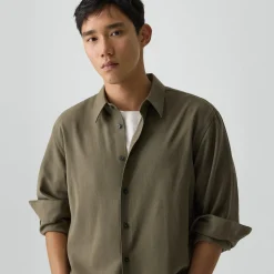 Relaxed Shirt in Leaf Twill