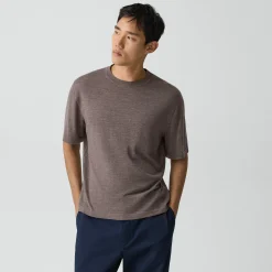 Relaxed Sweater Tee in Regal Wool