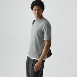 Relaxed Sweater Tee in Regal Wool
