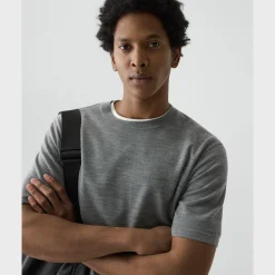 Relaxed Sweater Tee in Regal Wool