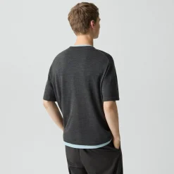 Relaxed Sweater Tee in Regal Wool