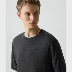 Relaxed Sweater Tee in Regal Wool