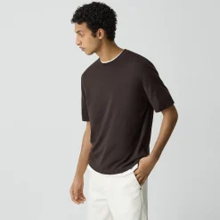 Relaxed Sweater Tee in Regal Wool
