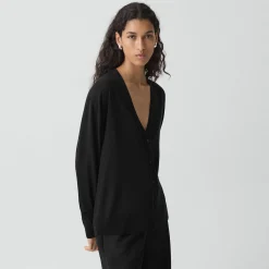 Relaxed V-Neck Cardigan in Regal Wool