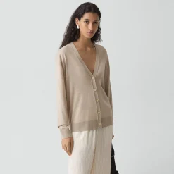 Relaxed V-Neck Cardigan in Regal Wool