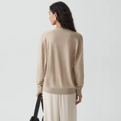 Relaxed V-Neck Cardigan in Regal Wool