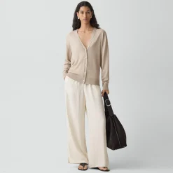 Relaxed V-Neck Cardigan in Regal Wool