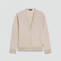 Relaxed V-Neck Cardigan in Regal Wool