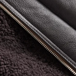 Reversible Cocoon Coat in Shearling