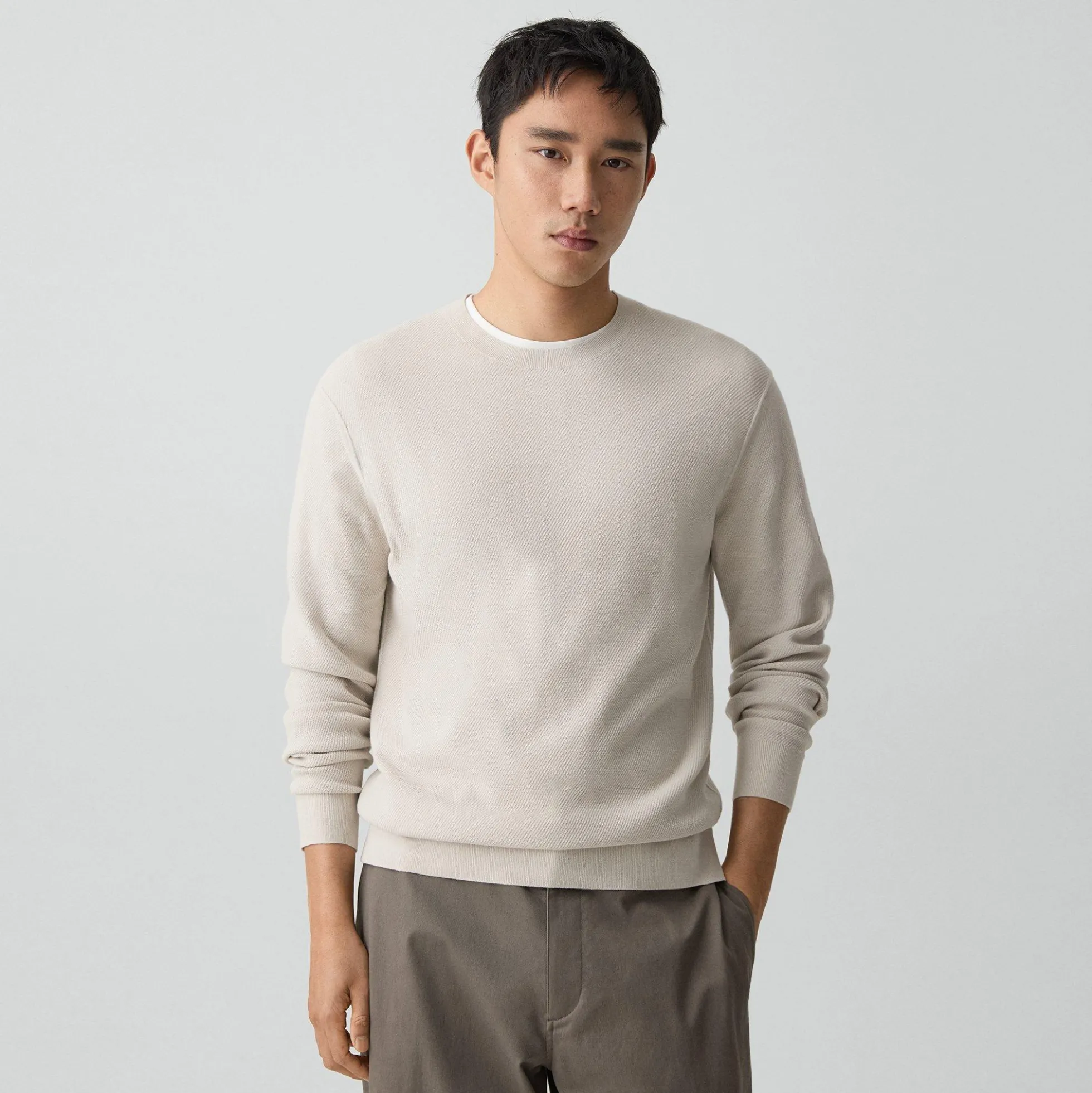 Riland Crewneck Sweater in Light Bilen