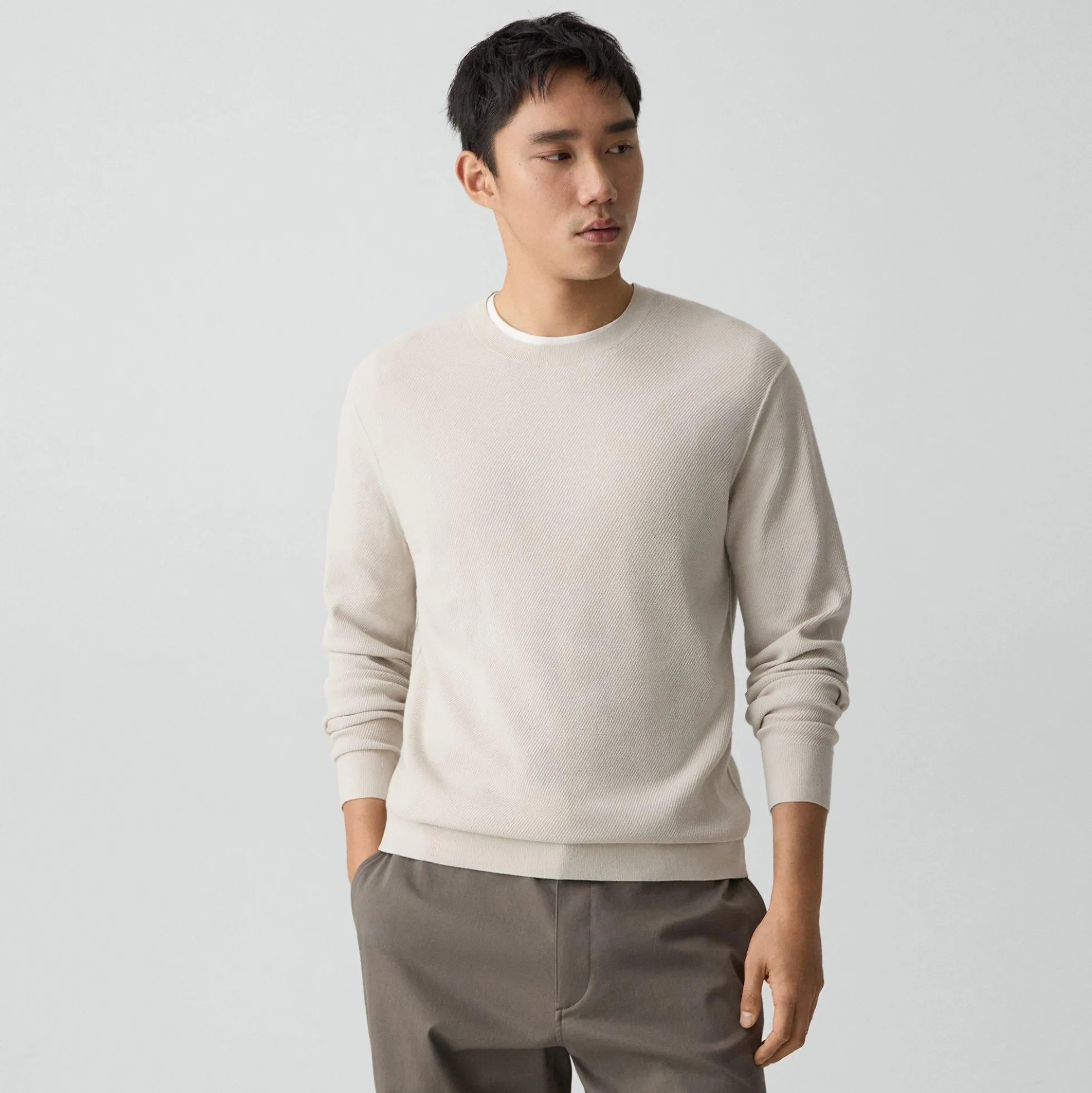 Riland Crewneck Sweater in Light Bilen