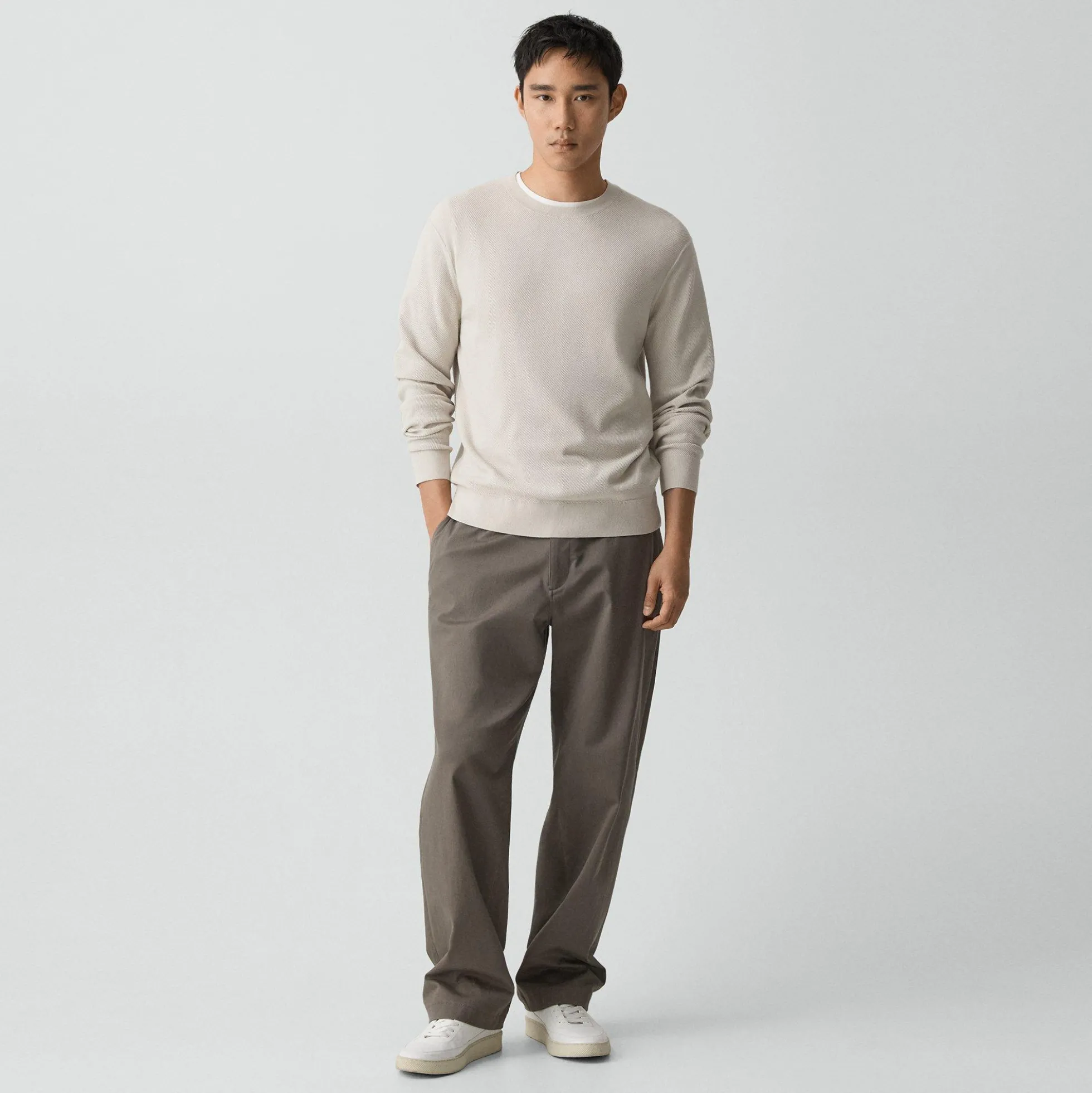 Riland Crewneck Sweater in Light Bilen