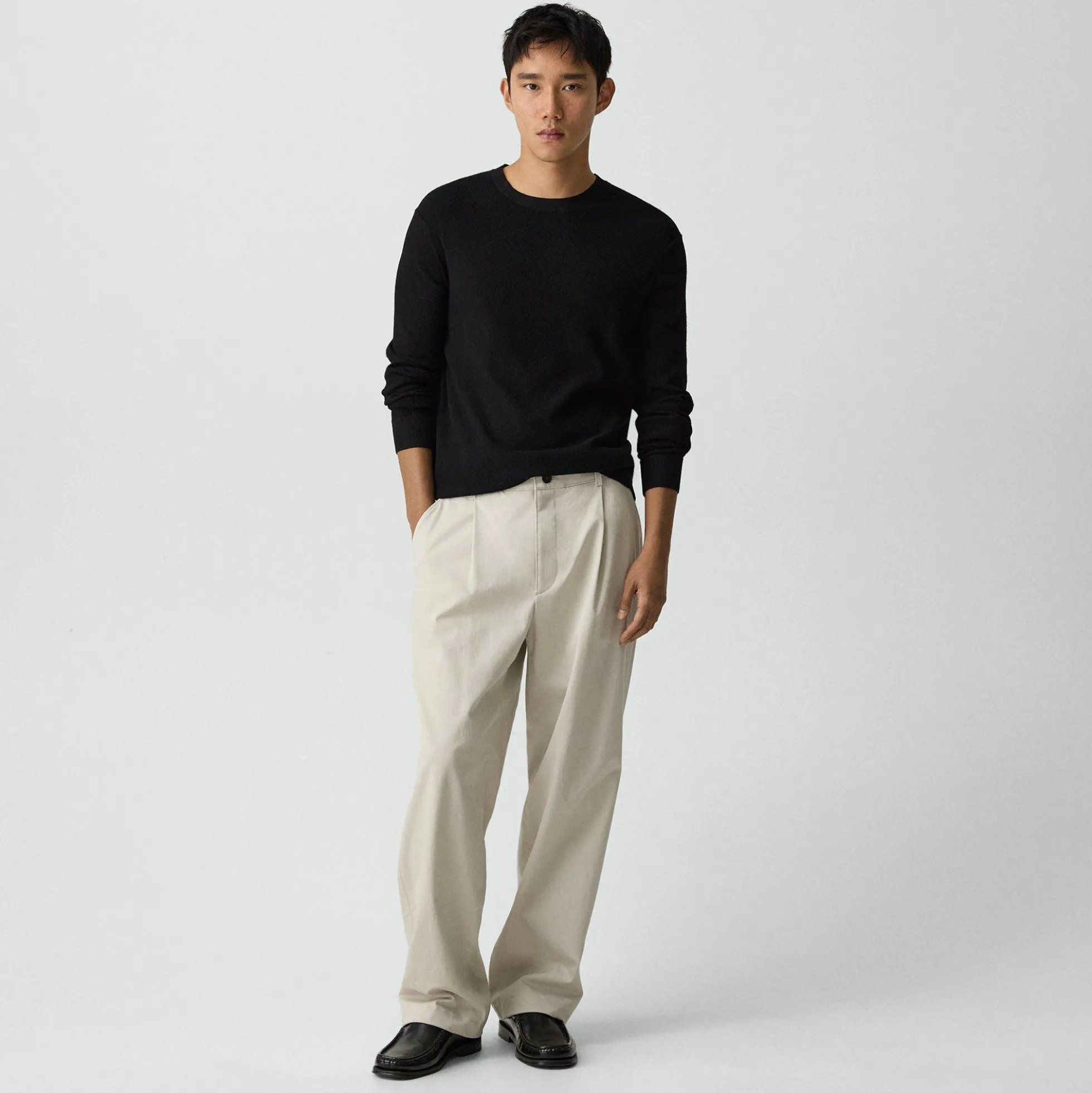 Riland Crewneck Sweater in Light Bilen