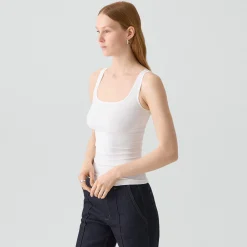 Scoop Neck Tank Top in Stretch Nylon