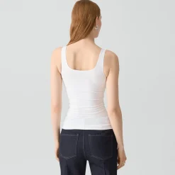 Scoop Neck Tank Top in Stretch Nylon