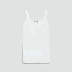 Scoop Neck Tank Top in Stretch Nylon