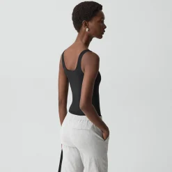 Scoop Neck Tank Top in Stretch Nylon