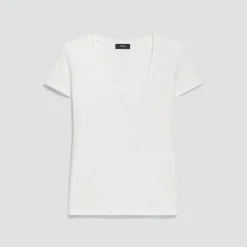 Scoop Neck Tee in Cotton
