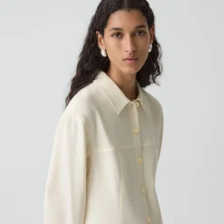 Sculpted Seam Shirt in Admiral Crepe