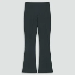 Seamed Kick Pant in Stretch Cotton-Blend
