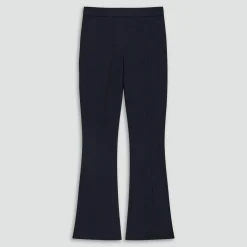 Seamed Kick Pant in Stretch Cotton-Blend