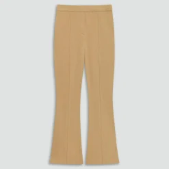 Seamed Kick Pant in Stretch Cotton-Blend