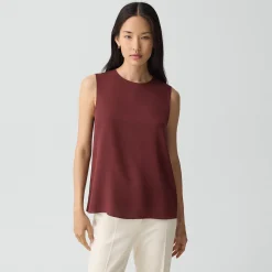 Shell Top in Silk Georgette