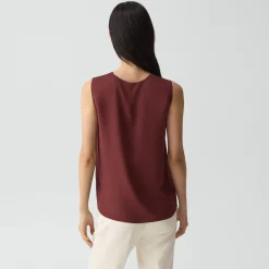 Shell Top in Silk Georgette