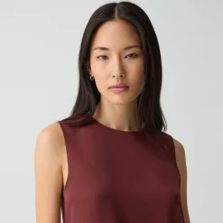 Shell Top in Silk Georgette
