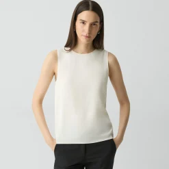 Shell Top in Silk Georgette