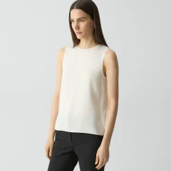 Shell Top in Silk Georgette