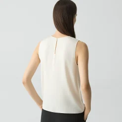 Shell Top in Silk Georgette