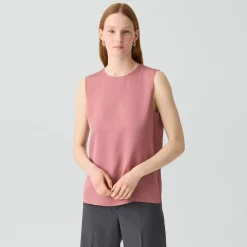 Shell Top in Silk Georgette