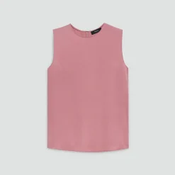Shell Top in Silk Georgette