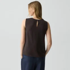 Shell Top in Silk Georgette