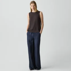 Shell Top in Silk Georgette