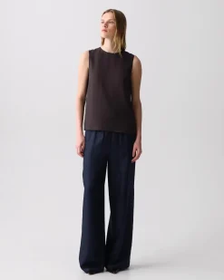 Shell Top in Silk Georgette