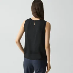 Shell Top in Silk Georgette