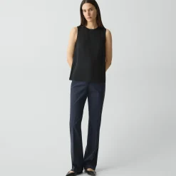 Shell Top in Silk Georgette