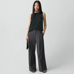 Shell Top in Silk Georgette