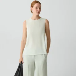 Shell Top in Silk Georgette