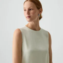 Shell Top in Silk Georgette