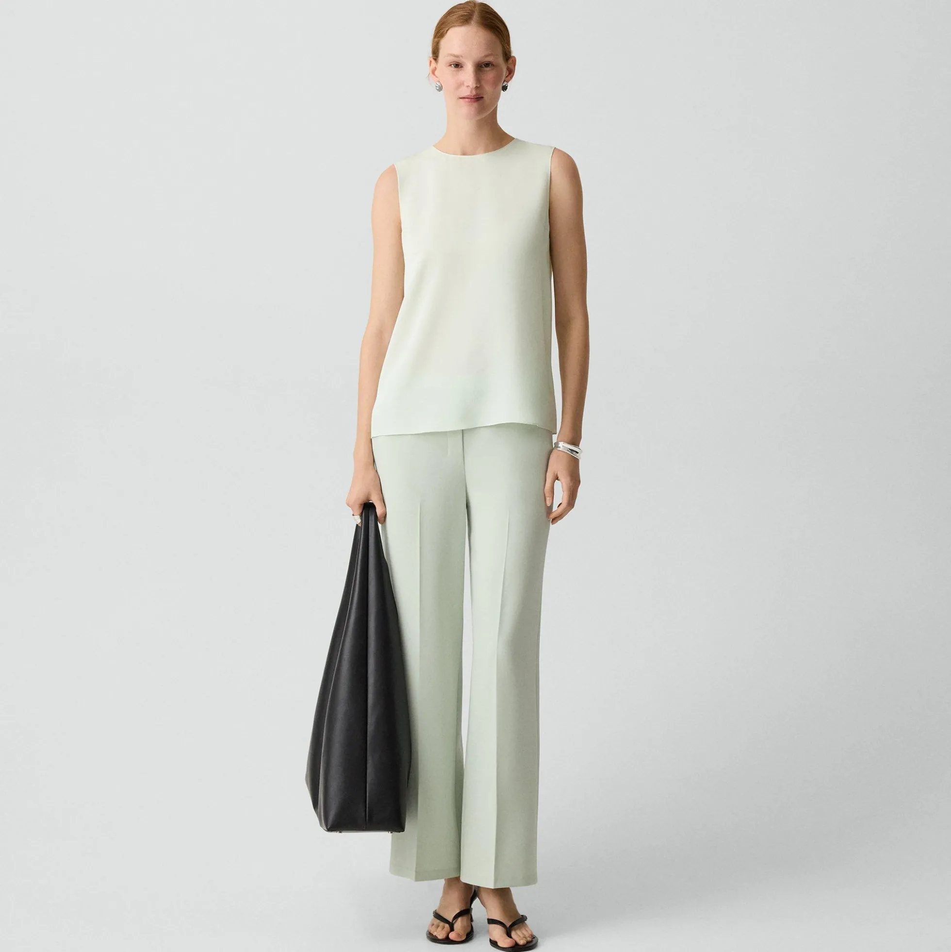 Shell Top in Silk Georgette