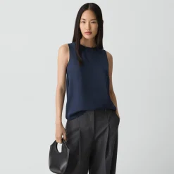 Shell Top in Silk Georgette