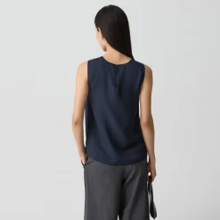Shell Top in Silk Georgette